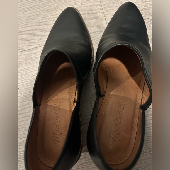 Madewell The Lucie Shoe Cut Out Booties Block Heel Size 6 - Picture 6 of 6
